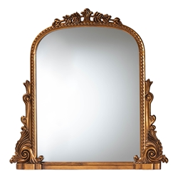 Baxton Studio Whitby Baroque Antique Goldleaf Accent Mirror